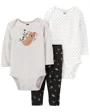 Carter's Set 3 piese Pantaloni si 2 body Koala foto
