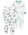 Carter's Set 2 piese Pijamale Elefantei foto