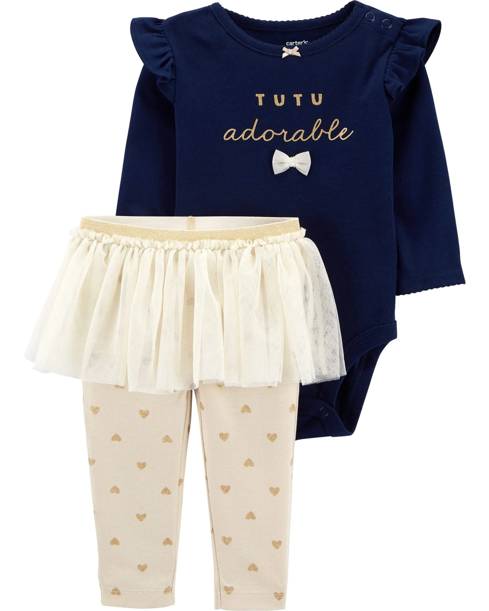 Carter's Set 2 piese Adorabila - body si colanti cu fustita tutu foto