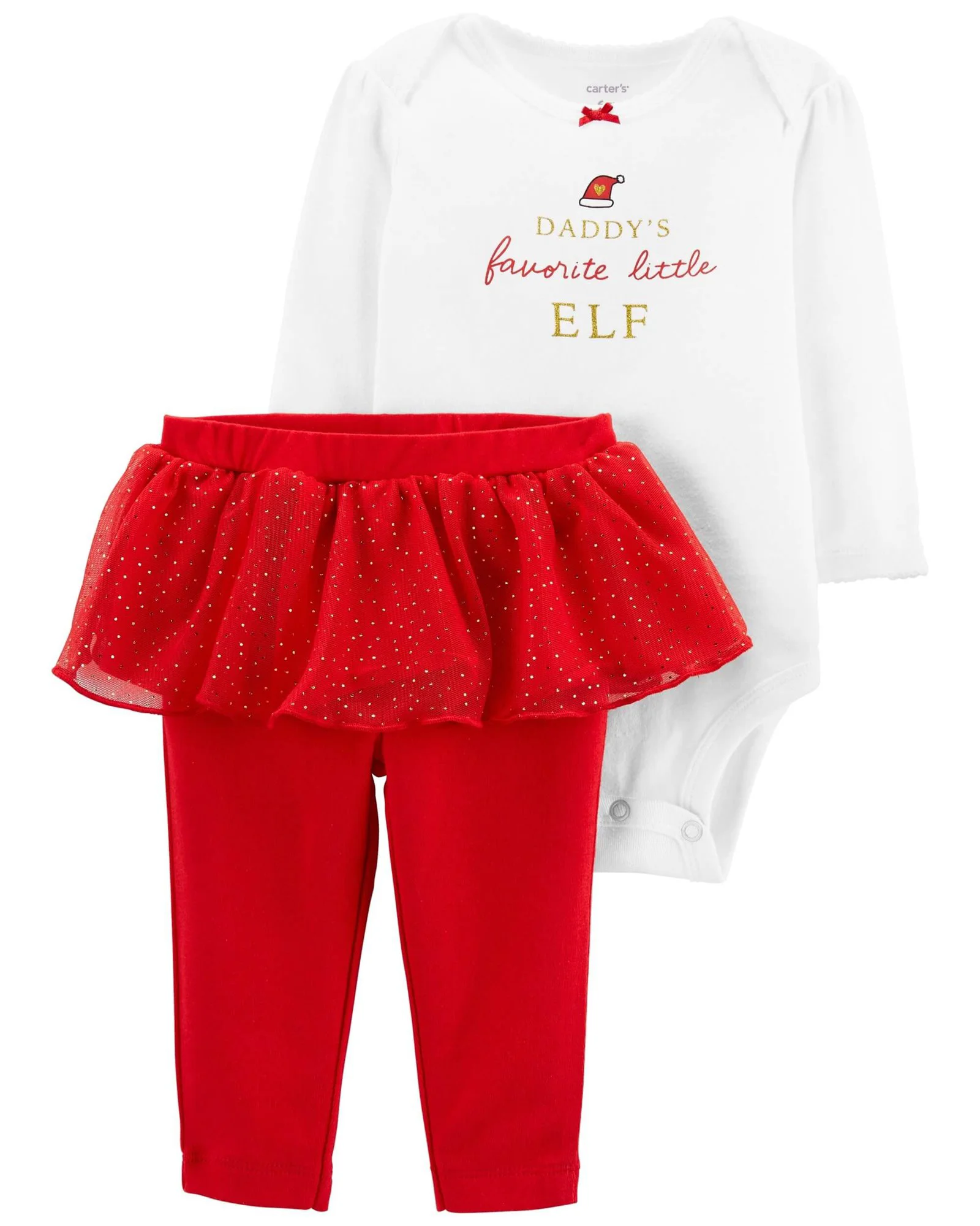 Carter's Set 2 piese Elf - body si colanti cu fustita tutu foto