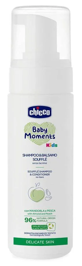 Sampon-balsam Chicco Baby Moments Kids Souffle, 150 ml