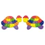 Puzzle 3D cu cifre si litere din lemn Viga Toys Broasca testoasa, 2 buc.