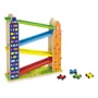 Set de joc din lemn Viga Toys, Pista cu masini colorate