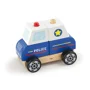 Masina de politie din blocuri de lemn Viga Toys