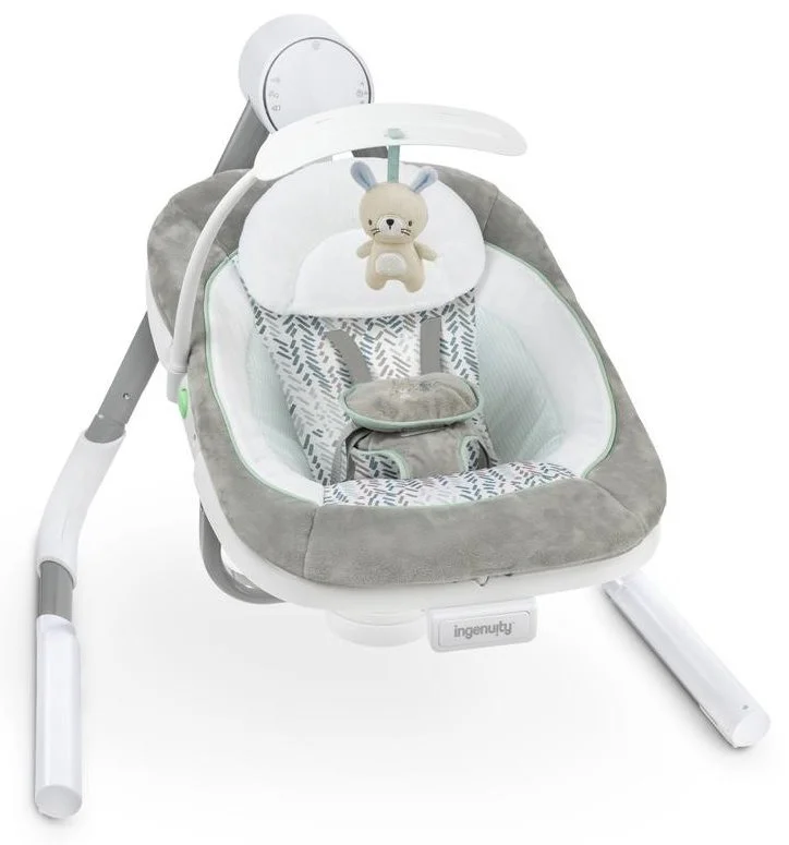 Музыкально-электронные качели 2 в 1 Bright Starts Ingenuity AnyWay Sway™ Spruce