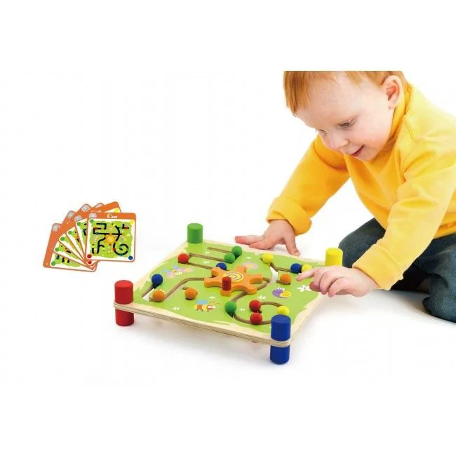 image for Labirint magnetic de lemn Viga Toys Track & Trace foto