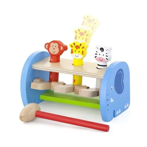 image for Jucarie Hit & Jump din lemn Viga Toys Animale foto