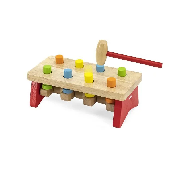 Jucarie educativa cu ciocan din lemn Viga Toys Pound a Peg foto