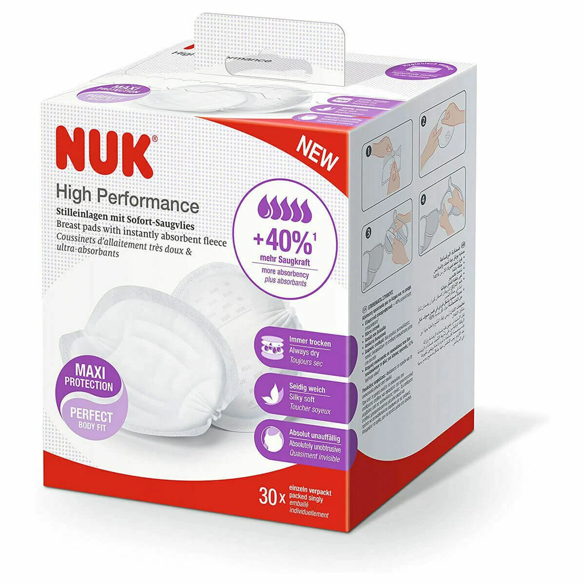 image for Absorbante pentru san NUK Performance, 30 buc. foto