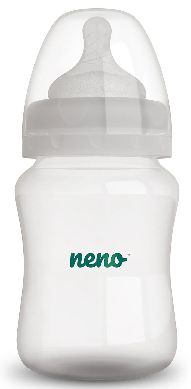 Biberon anticolic Neno cu tetina din silicon, 150 ml foto