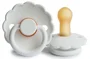 Suzeta rotunda din latex FRIGG Daisy Bright White (0-6 luni) foto