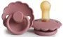 Suzeta rotunda din latex FRIGG Daisy Dusty Rose (0-6 luni) foto