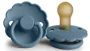 Suzeta rotunda din latex FRIGG Daisy Glacier Blue (6-18 luni) foto