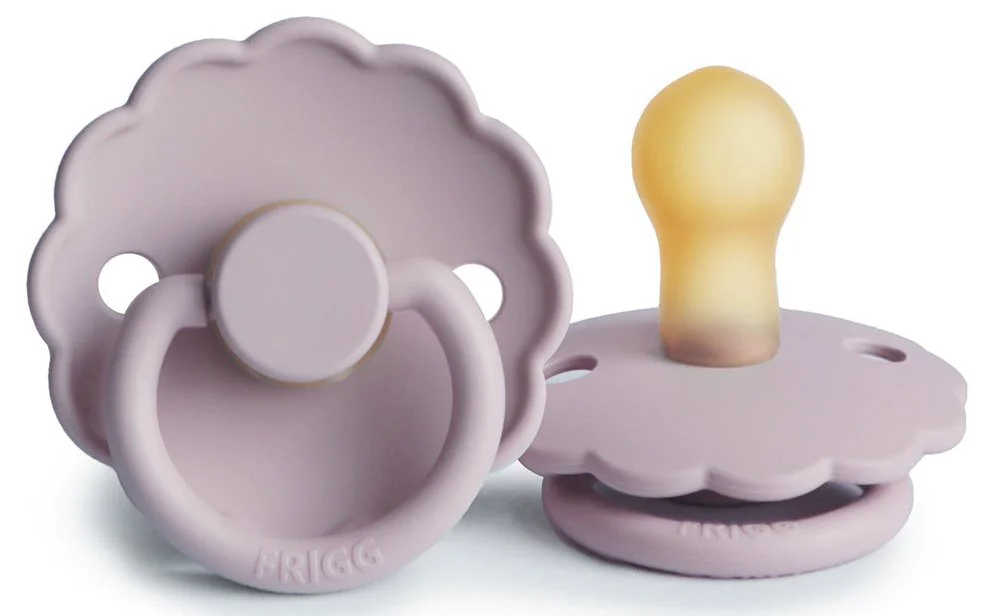Suzeta rotunda din latex FRIGG Daisy Soft Lilac (6-18 luni) foto