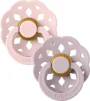 Set 2 suzete rotunde din latex BIBS Boheme Blossom/Dusty Lilac (0-6 luni) foto