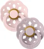 Set 2 suzete rotunde din latex BIBS Boheme Blossom/Dusty Lilac (6-18 luni) foto
