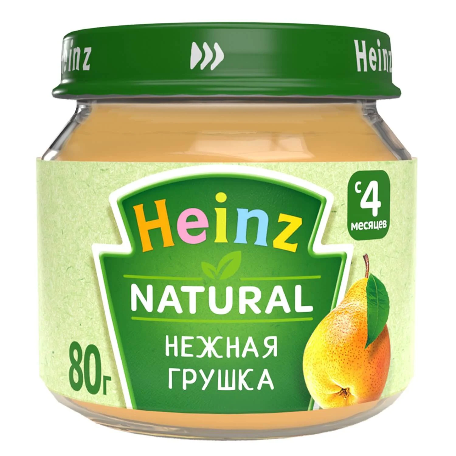 Пюре Heinz Нежная груша (4+ мес.), 80г