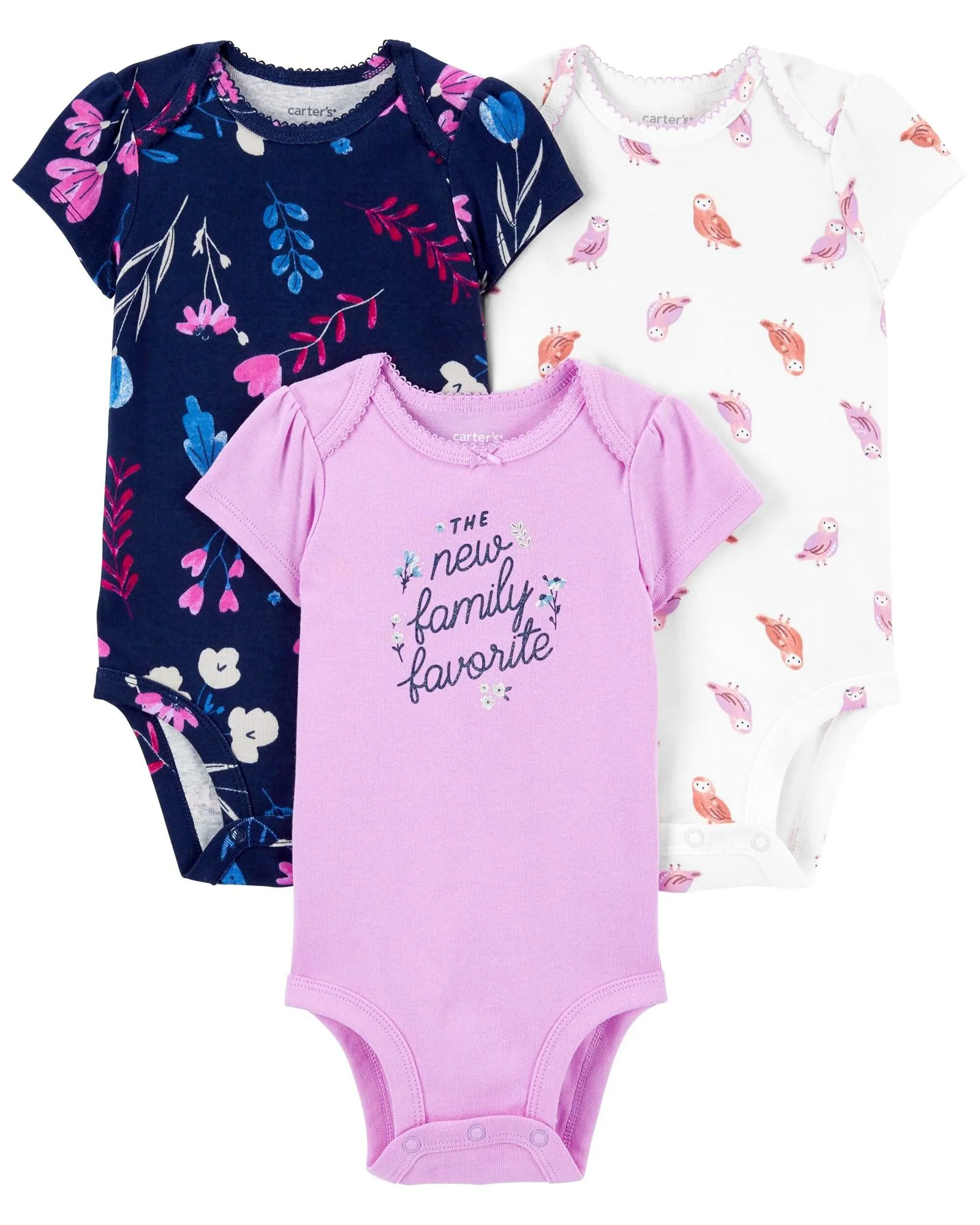 Carter's Set 3 piese body Flori foto