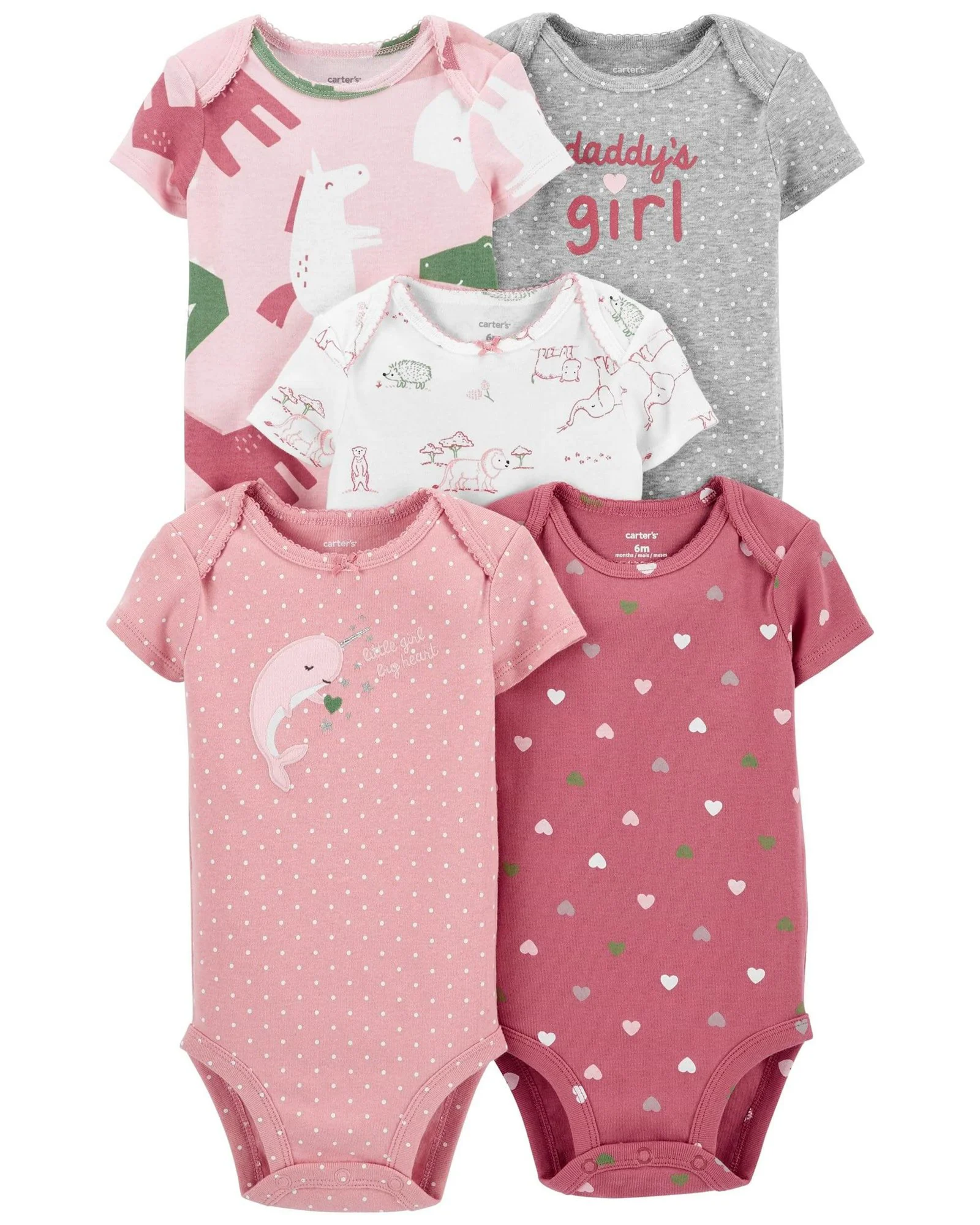 Carter's Set 5 piese body Unicorn foto
