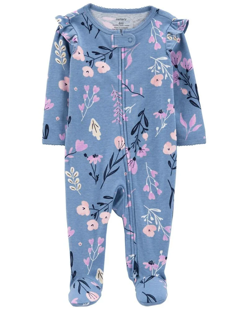 Carter's Pijama cu fermoar reversibil Flori foto