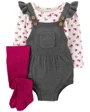 Carter's Set 3 piese Salopeta, bluza si ciorapei foto