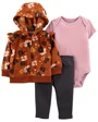 Carter's Set 3 piese Hanorac, body si pantaloni Flori foto