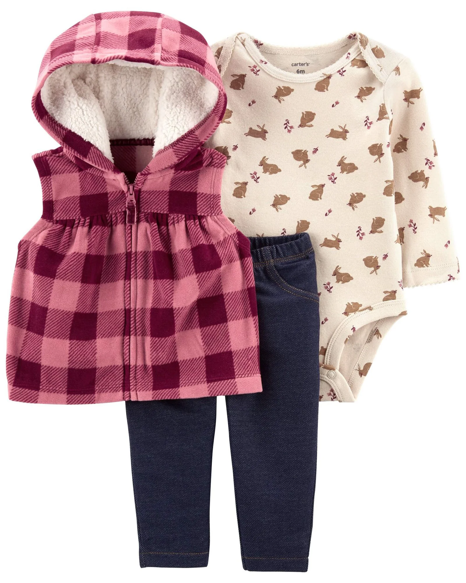 Carter's Set 3 piese Vesta, body si pantaloni foto