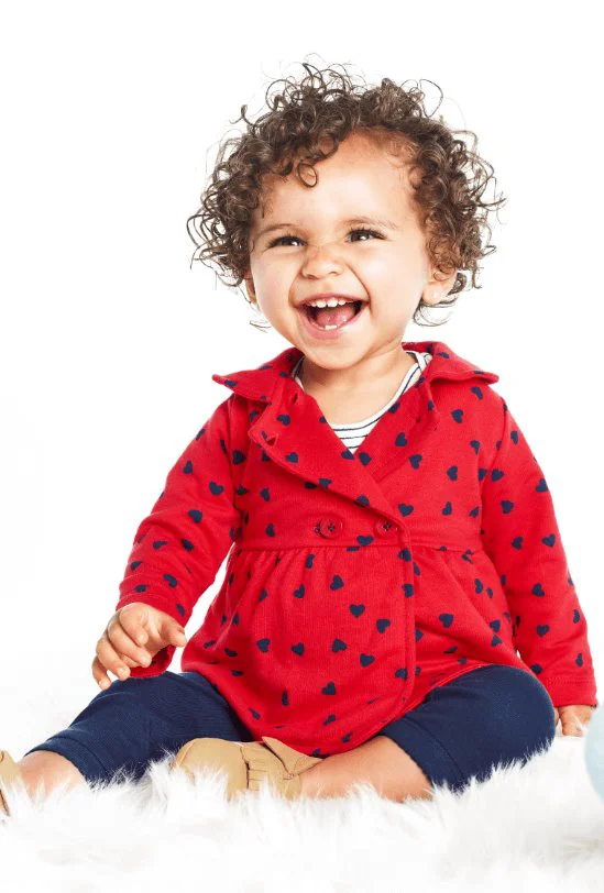 Carter's Set 3 piese Cardigan, body si pantaloni Inimioare foto