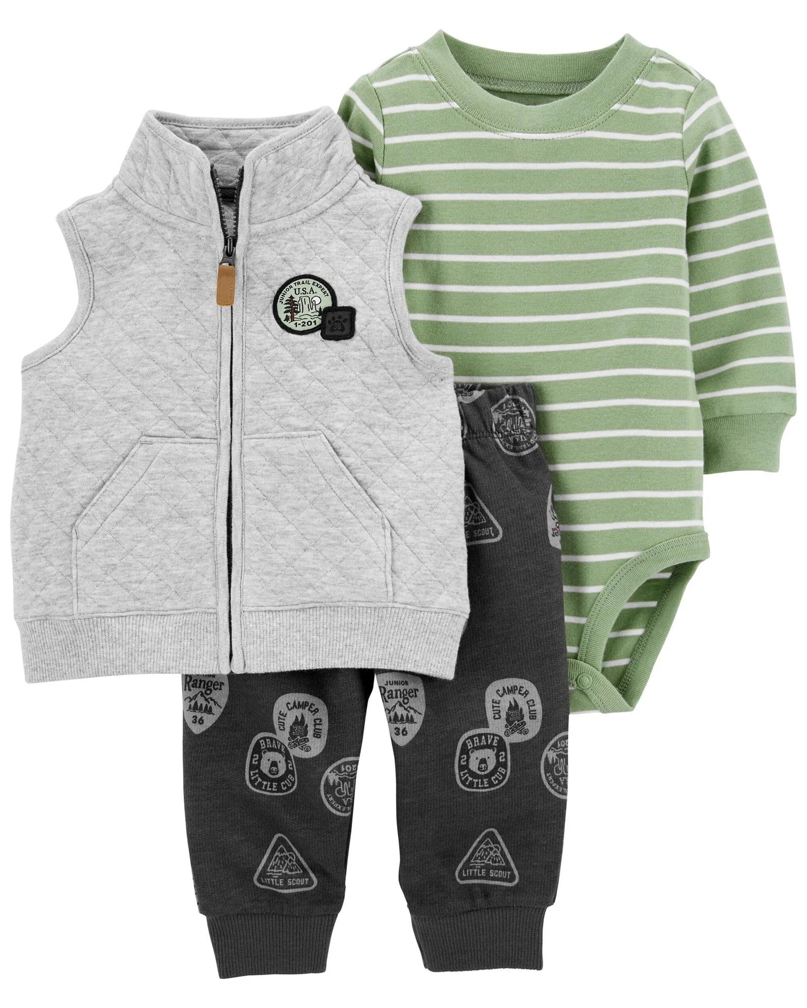 Carter's Set 3 piese Vesta, body si pantaloni foto