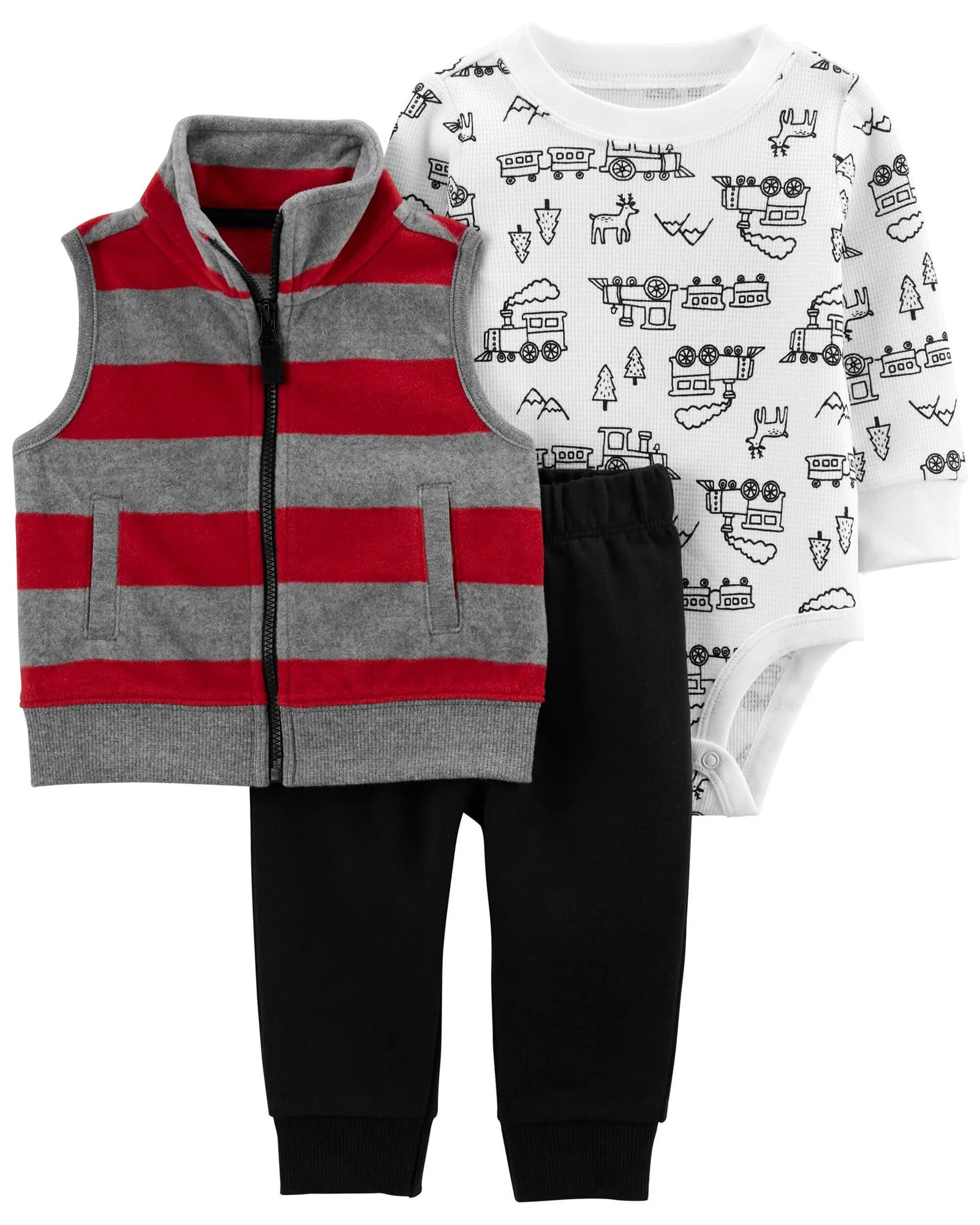 Carter's Set 3 piese Vesta, body si pantaloni Tren