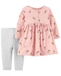 Carter's Set 2 piese Rochita si pantaloni Flori foto