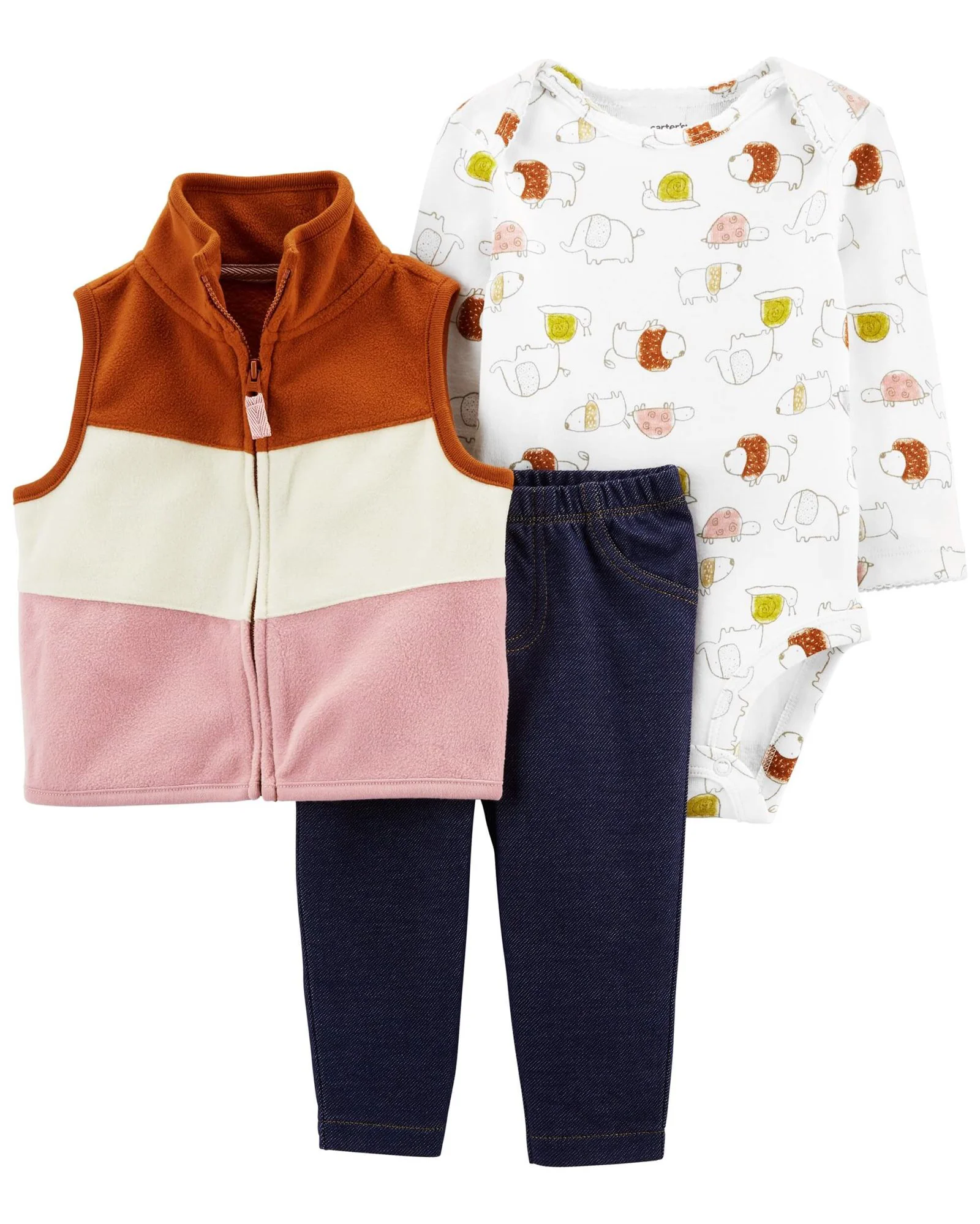 Carter's Set 3 piese Vesta, body si pantaloni foto