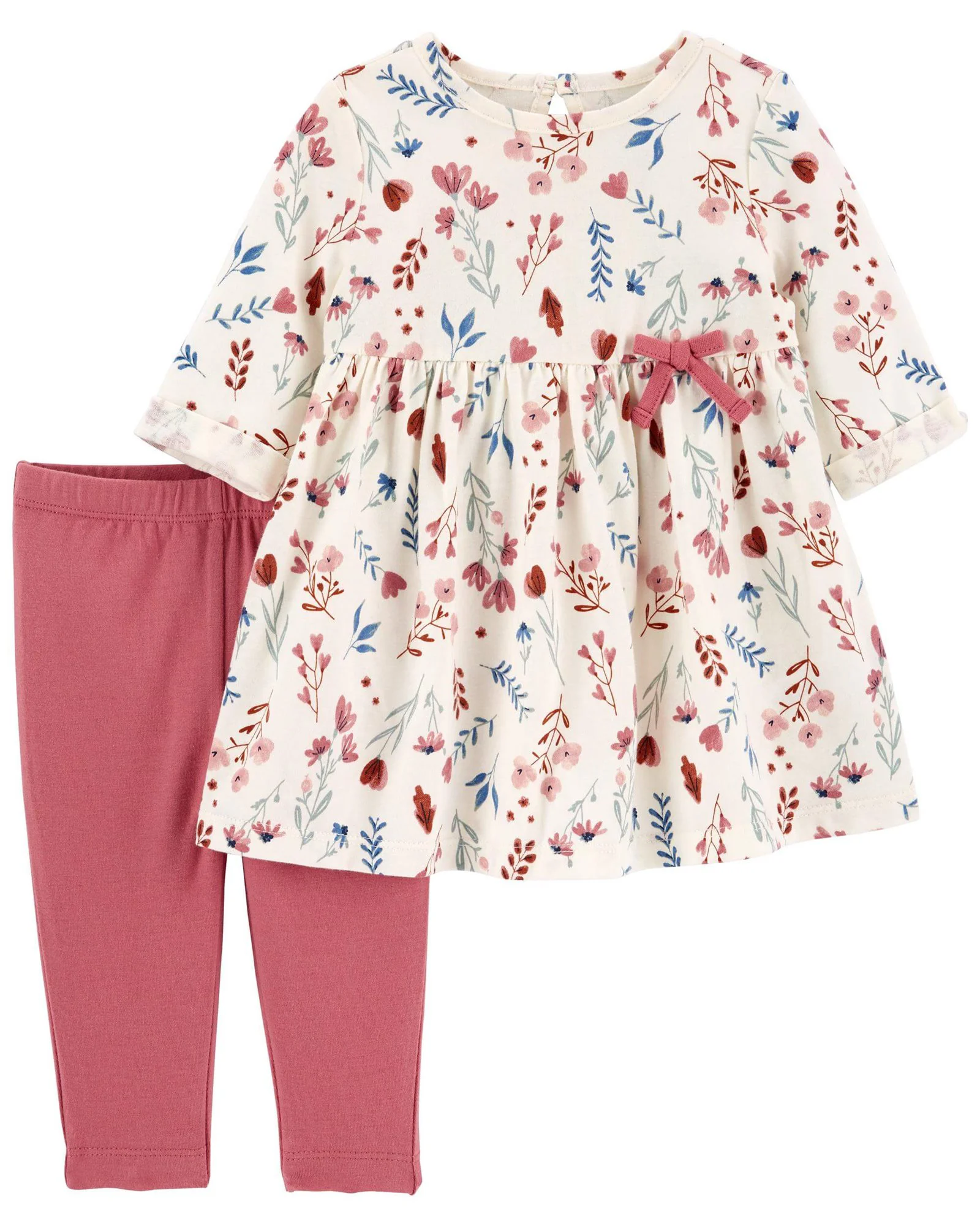 Carter's Set 2 piese Rochita si pantaloni Flori foto