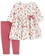 Carter's Set 2 piese Rochita si pantaloni Flori foto