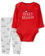 Carter's Set 2 piese Body si pantaloni Inima foto