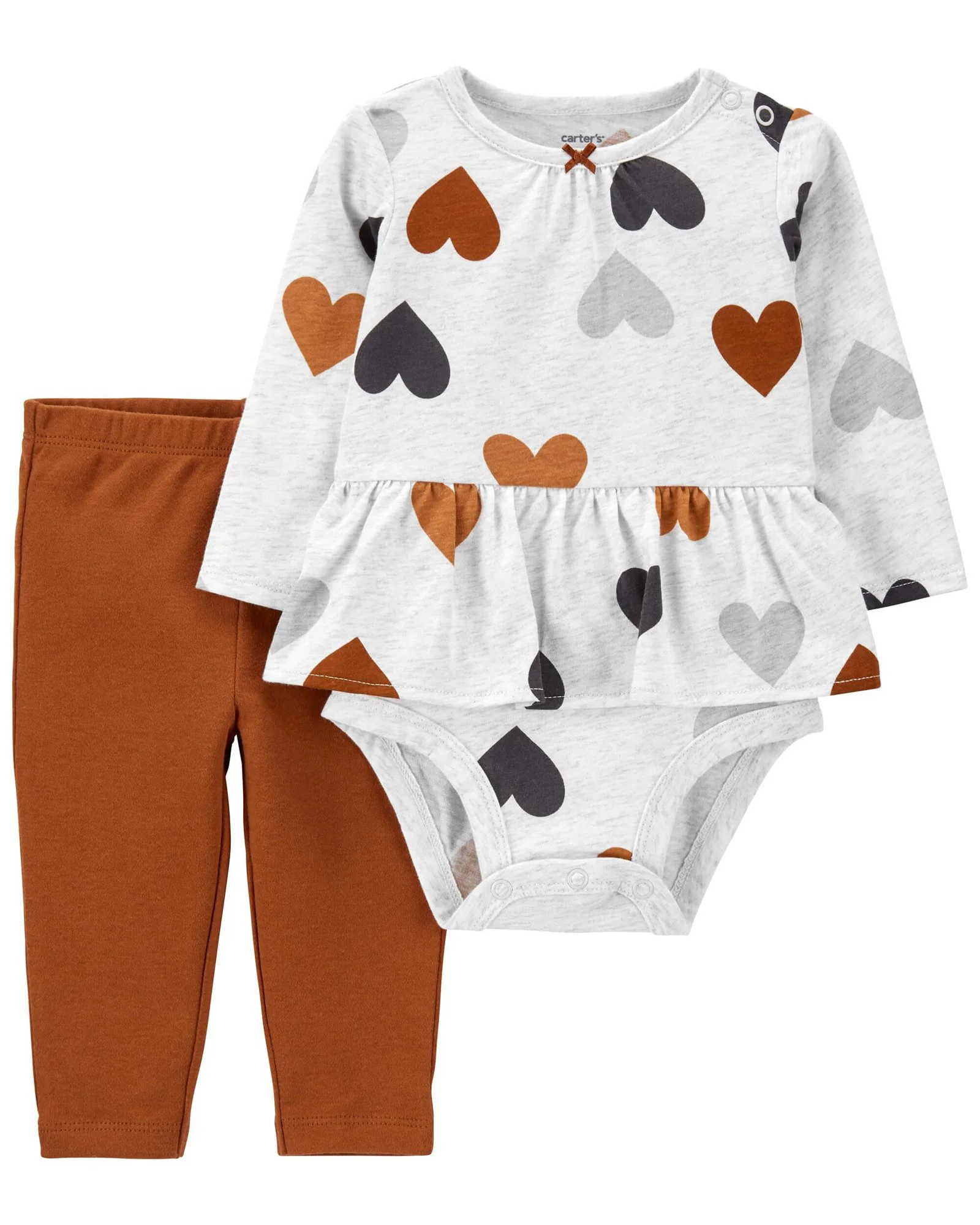 Carter's Set 2 piese Body si pantaloni Inimioare foto