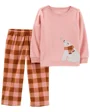 Carter's Set 2 piese Pijama fleece Urs Polar foto