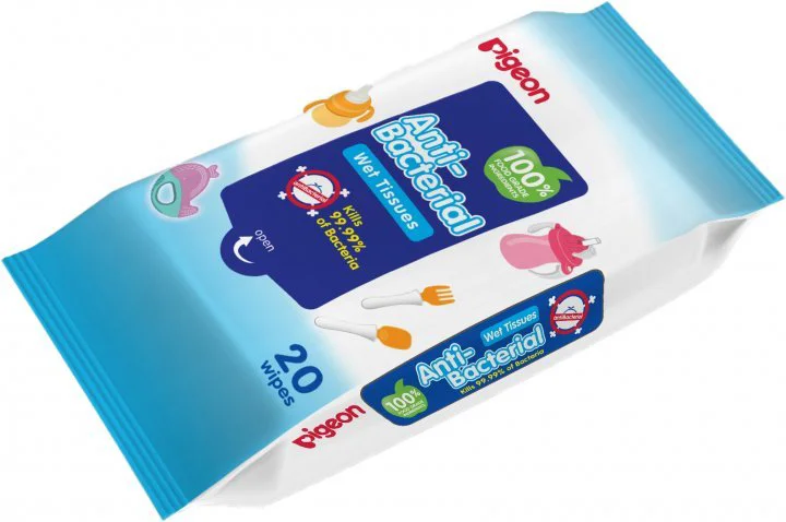Servetele umede Pigeon antibacteriene, 20 buc. foto
