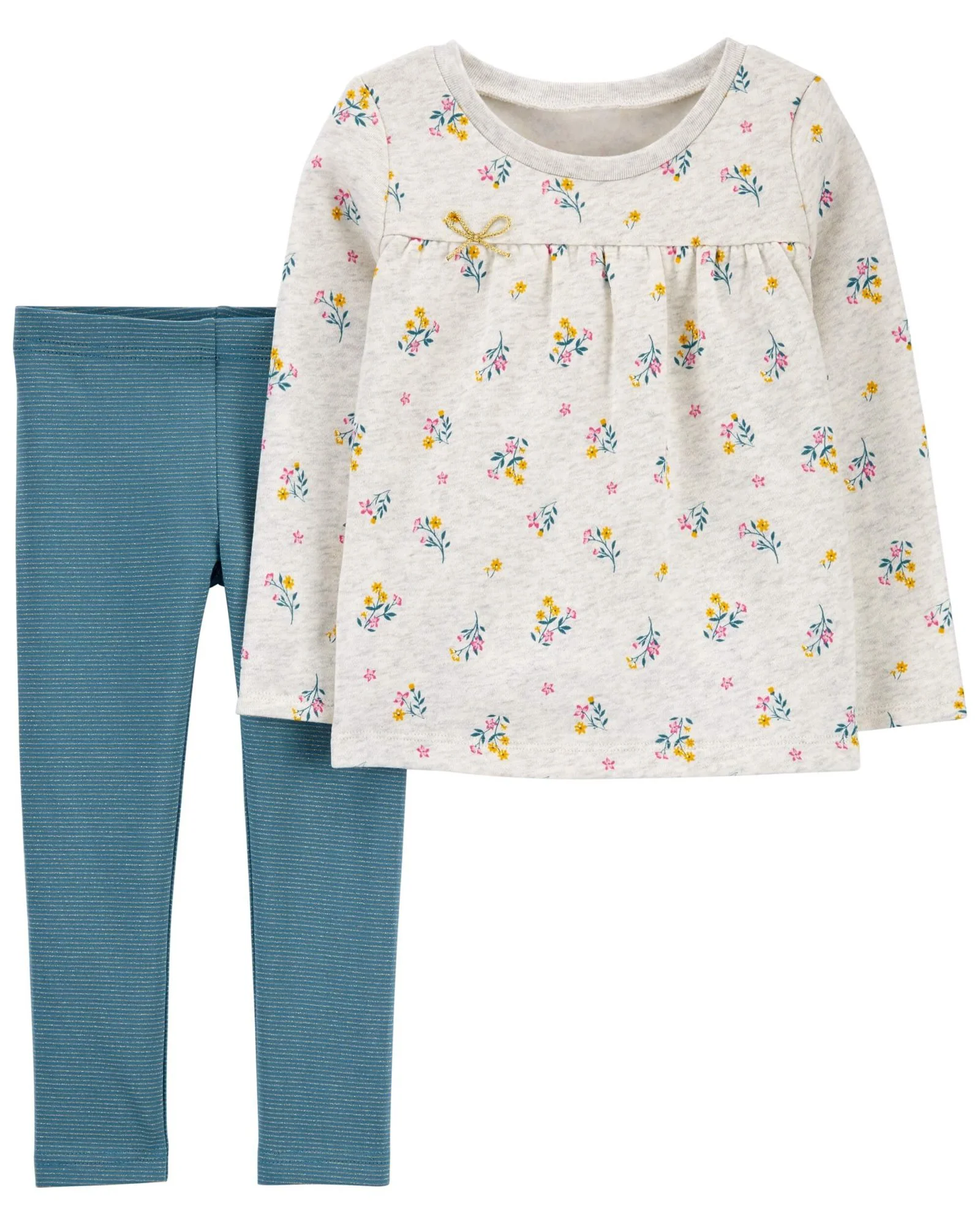 Carter's Set 2 piese Pantaloni si Bluza Flori foto