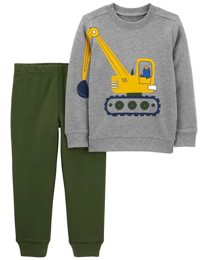 Carter's Set 2 piese Pantaloni si bluza Constructii foto
