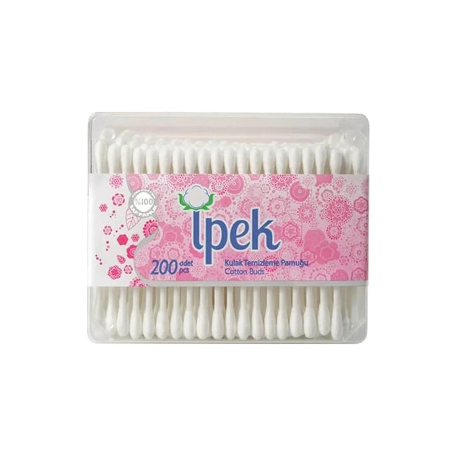 Ватные палочки Ipek, 200 шт.