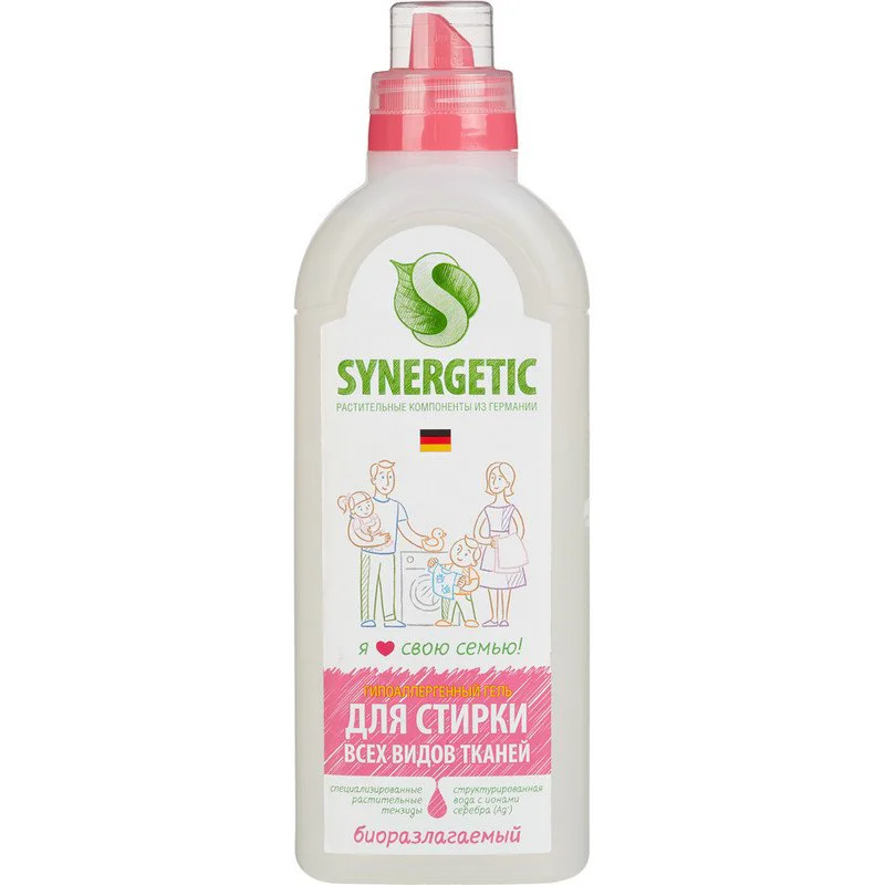 Gel pentru rufe biodegradabil Synergetic, 1000 ml foto