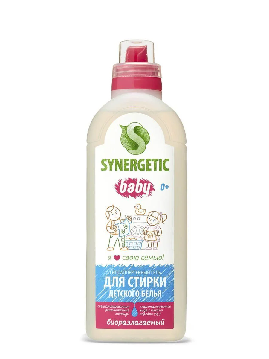 Гипоаллергенный гель для стирки Synergetic, 1000 мл foto