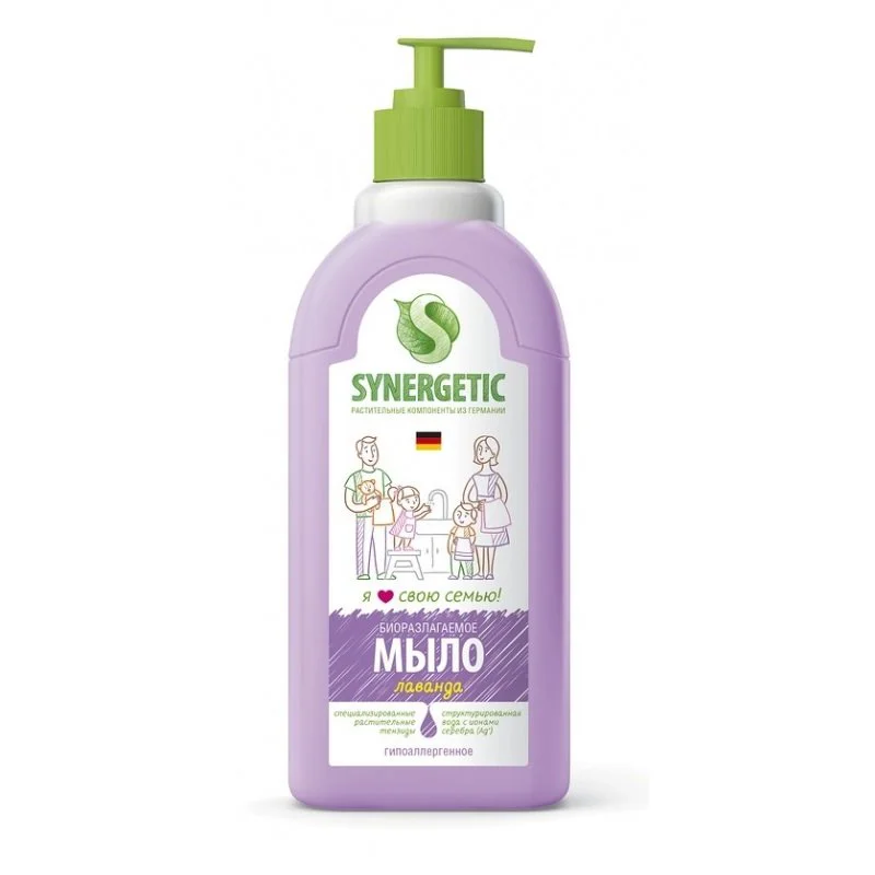 Sapun lichid biodegradabil Synergetic Lavanda, 500 ml foto