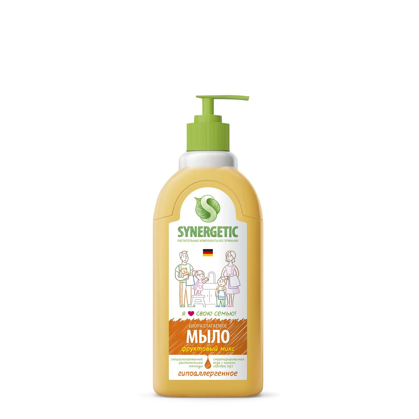 Sapun lichid biodegradabil Synergetic cu aroma de fructe, 500 ml foto