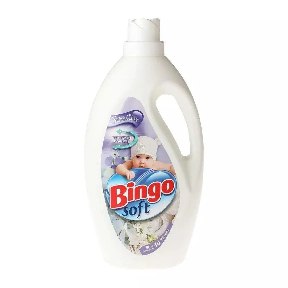 Гипоаллергенный oполаскиватель для белья Bingo Soft, 3000 мл
