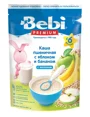 Terci de grau cu lapte Bebi Premium cu mere si banane (6+ luni), 200 g