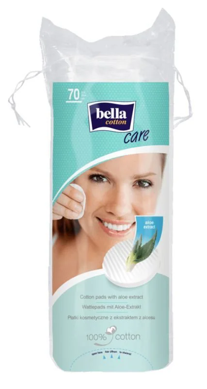 Ватные диски  Bella с алоэ вера, 70 шт.