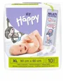 Одноразовые пеленки Happy (60x90 см), 10 штук.