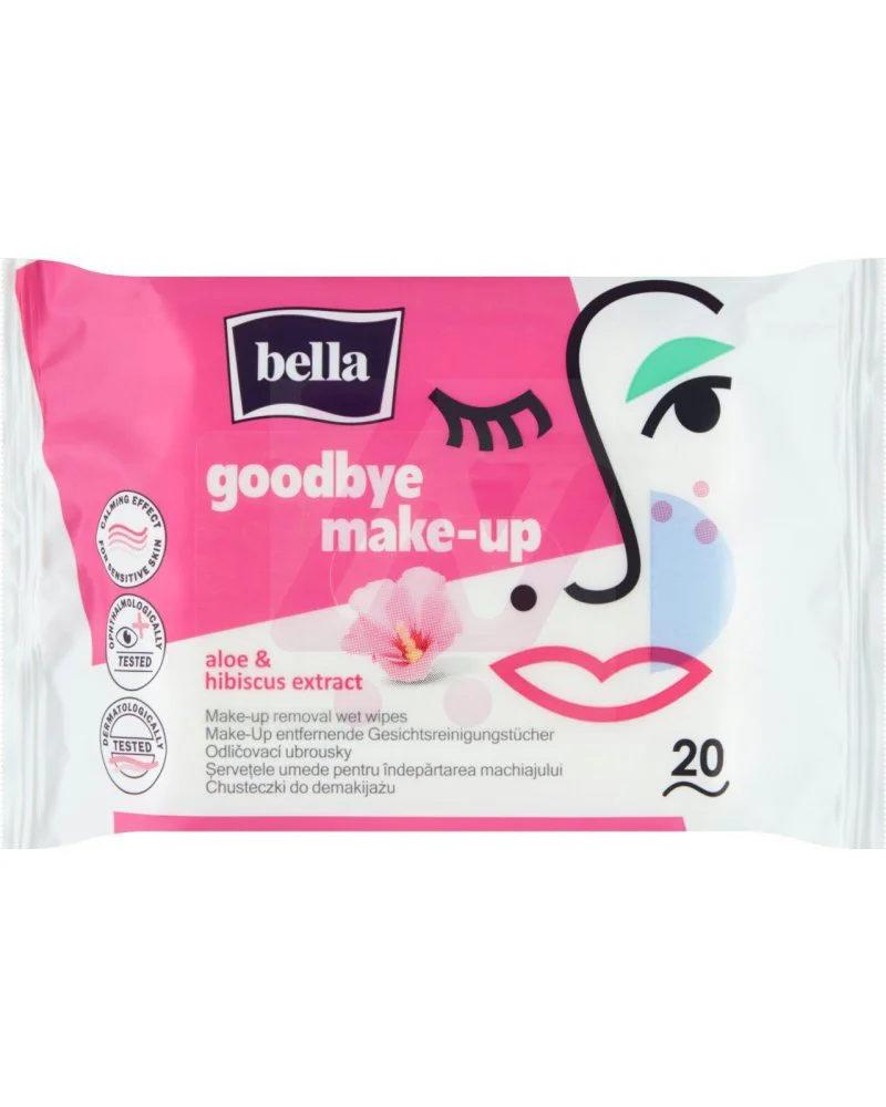 Servetele umede demachiante Bella Aloe, 20 buc.